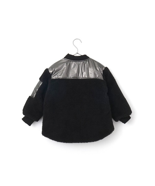 MAKE YOUR DAY（メイクユアデイ）の「ボア切替ブルゾン■80～140cm（ダウンジャケット/コート・キッズ・ミント/ベージュ/ブラック・90/100/110/130/140/120/80）」の15枚目の写真