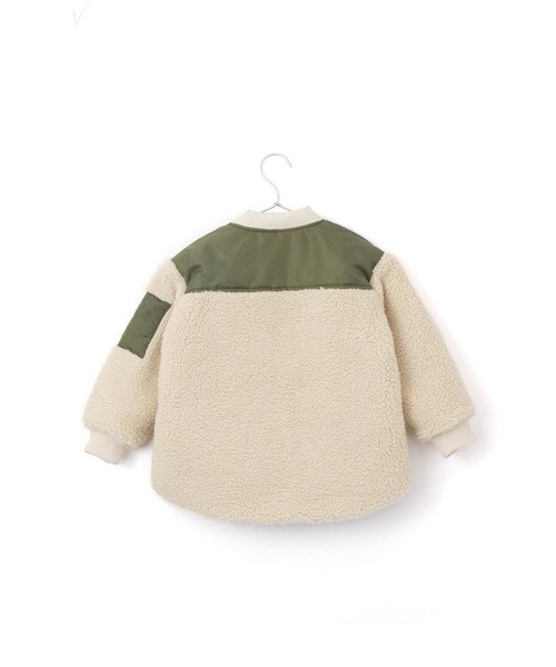 MAKE YOUR DAY（メイクユアデイ）の「ボア切替ブルゾン■80～140cm（ダウンジャケット/コート・キッズ・ミント/ベージュ/ブラック・90/100/110/130/140/120/80）」の17枚目の写真