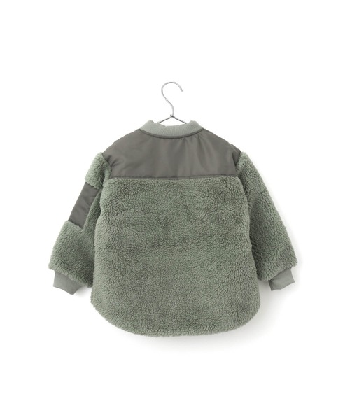 MAKE YOUR DAY（メイクユアデイ）の「ボア切替ブルゾン■80～140cm（ダウンジャケット/コート・キッズ・ミント/ベージュ/ブラック・90/100/110/130/140/120/80）」の18枚目の写真