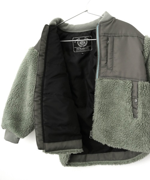 MAKE YOUR DAY（メイクユアデイ）の「ボア切替ブルゾン■80～140cm（ダウンジャケット/コート・キッズ・ミント/ベージュ/ブラック・90/100/110/130/140/120/80）」の19枚目の写真