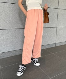 Meli rich | リラックスサテンイージーストレートパンツ(スラックス)