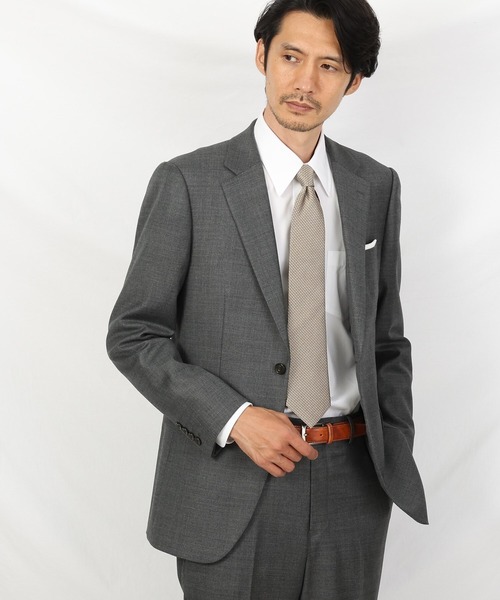 TAKEO KIKUCHI（タケオキクチ）の「シャイニーシャークピンヘッド スーツ/3ピース対応可（スーツセット・メンズ・チャコールグレー/ダークネイビー/ダークグレー/ダークブラウン・01/02/03/04/05）」の11枚目の写真