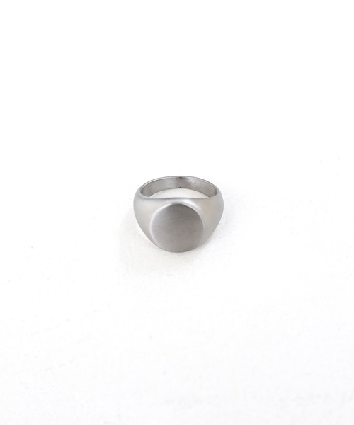 minsobi（ミンソビ）の「マット丸リング（リング・メンズ・ブラック/Silver・S/M/L）」の5枚目の写真