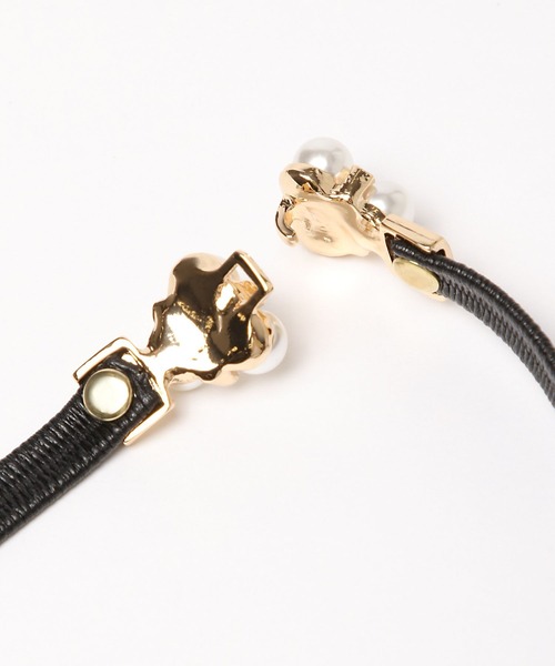 Andemiu（アンデミュウ）の「パールバックルベルト164443（ベルト・レディース・ブラック・FREE）」の6枚目の写真