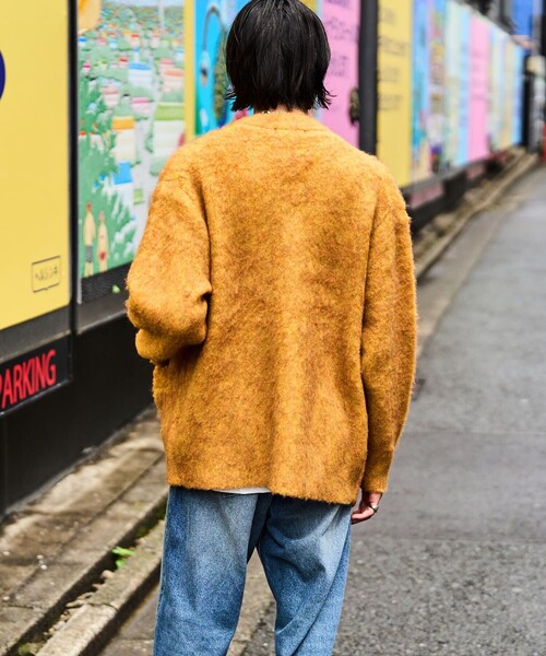 FREAK'S STORE（フリークスストア）の「FREAK'S STORE/フリークスストア シャギーニット カーディガン（カーディガン/ボレロ・メンズ・ネイビー/ベージュ/マスタード/ブラウン/モスグリーン・SMALL/LARGE/MEDIUM）」の8枚目の写真