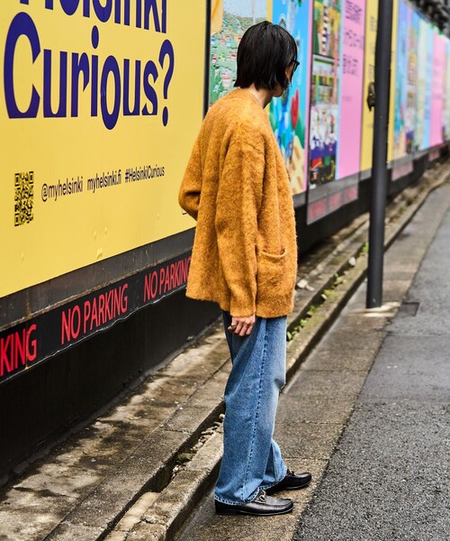 FREAK'S STORE（フリークスストア）の「FREAK'S STORE/フリークスストア シャギーニット カーディガン（カーディガン/ボレロ・メンズ・ネイビー/ベージュ/マスタード/ブラウン/モスグリーン・SMALL/LARGE/MEDIUM）」の11枚目の写真