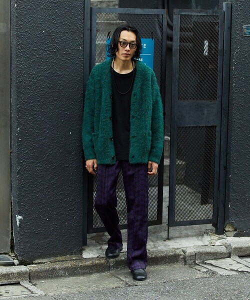 FREAK'S STORE（フリークスストア）の「FREAK'S STORE/フリークスストア シャギーニット カーディガン（カーディガン/ボレロ・メンズ・ネイビー/ベージュ/マスタード/ブラウン/モスグリーン・SMALL/LARGE/MEDIUM）」の15枚目の写真