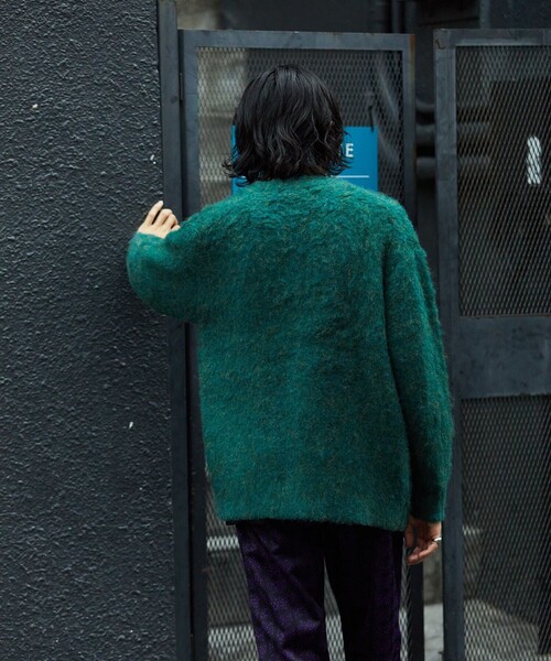 FREAK'S STORE（フリークスストア）の「FREAK'S STORE/フリークスストア シャギーニット カーディガン（カーディガン/ボレロ・メンズ・ネイビー/ベージュ/マスタード/ブラウン/モスグリーン・SMALL/LARGE/MEDIUM）」の16枚目の写真