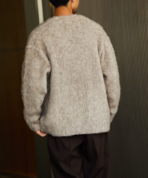 FREAK'S STORE（フリークスストア）の「FREAK'S STORE/フリークスストア シャギーニット カーディガン（カーディガン/ボレロ・メンズ・ネイビー/ベージュ/マスタード/ブラウン/モスグリーン・SMALL/LARGE/MEDIUM）」の20枚目の写真