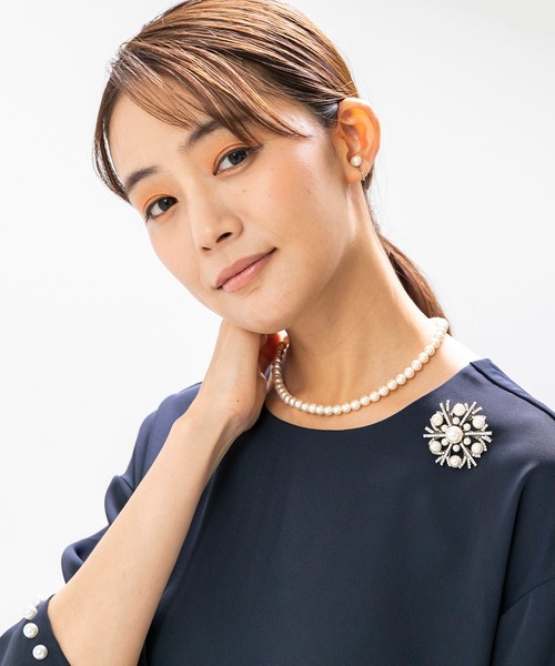 form forma(フォルムフォルマ)の「≪着回し力抜群♪≫ブラウス×パンツ セットアップ(セットアップ・レディース・ネイビー/ホワイト×ブラック・9号)」の22枚目の写真