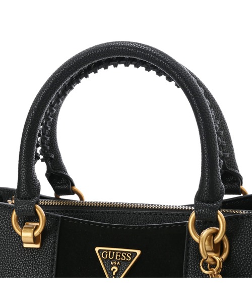 Guess（ゲス）の「KAOMA Satchel（ハンドバッグ・レディース・ブラック/ブラウン/ストーン・ONE SIZE）」の6枚目の写真