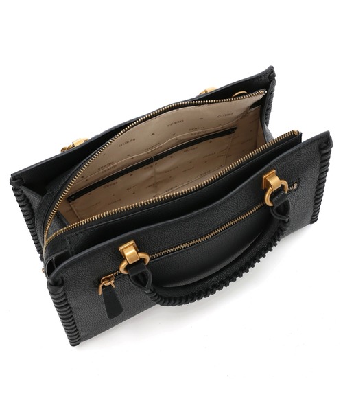 Guess（ゲス）の「KAOMA Satchel（ハンドバッグ・レディース・ブラック/ブラウン/ストーン・ONE SIZE）」の9枚目の写真