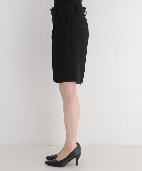 AP STUDIO（エーピーストゥディオ）の「ジョーゼットショーツ（その他パンツ・レディース・ブラック・38/36）」の6枚目の写真