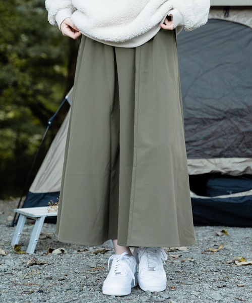 OUTDOOR PRODUCTS APPAREL(アウトドアプロダクツアパレル)の「リップストップフレアスカート(スカート・レディース・ブラック/カーキ/ベージュ・MEDIUM)」の22枚目の写真