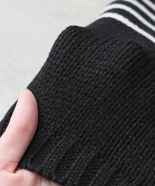 reca（レカ）の「タートルネックパネルボーダーニットプルオーバー（ニット/セーター・レディース・アイボリー/ブラック・M）」の13枚目の写真