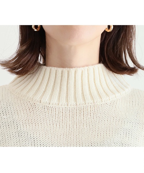 reca（レカ）の「タートルネックパネルボーダーニットプルオーバー（ニット/セーター・レディース・アイボリー/ブラック・M）」の14枚目の写真