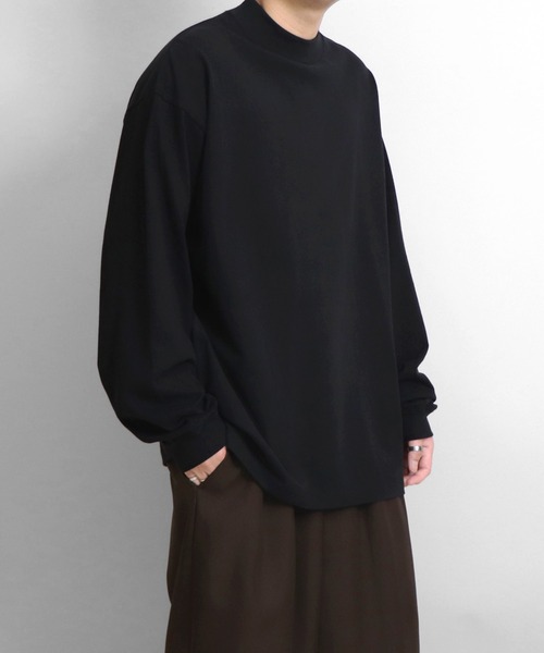 Confirm(コンファーム)の「ルーズシルエット モックネック ロンT【Confirm】(Tシャツ/カットソー・メンズ・ホワイト/チャコールグレー/ブラック・M/L)」の3枚目の写真