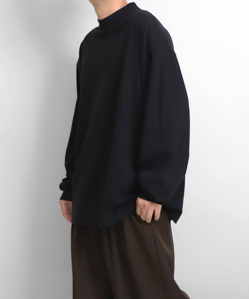Confirm(コンファーム)の「ルーズシルエット モックネック ロンT【Confirm】(Tシャツ/カットソー・メンズ・ホワイト/チャコールグレー/ブラック・M/L)」の8枚目の写真