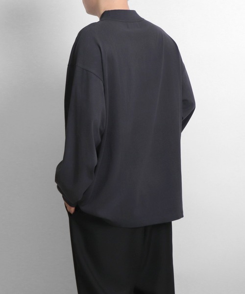 Confirm(コンファーム)の「ルーズシルエット モックネック ロンT【Confirm】(Tシャツ/カットソー・メンズ・ホワイト/チャコールグレー/ブラック・M/L)」の16枚目の写真