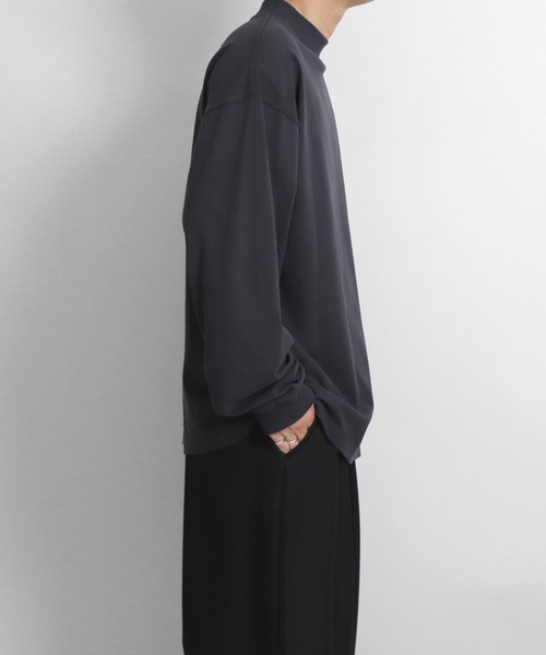 Confirm(コンファーム)の「ルーズシルエット モックネック ロンT【Confirm】(Tシャツ/カットソー・メンズ・ホワイト/チャコールグレー/ブラック・M/L)」の14枚目の写真