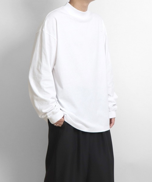 Confirm(コンファーム)の「ルーズシルエット モックネック ロンT【Confirm】(Tシャツ/カットソー・メンズ・ホワイト/チャコールグレー/ブラック・M/L)」の4枚目の写真