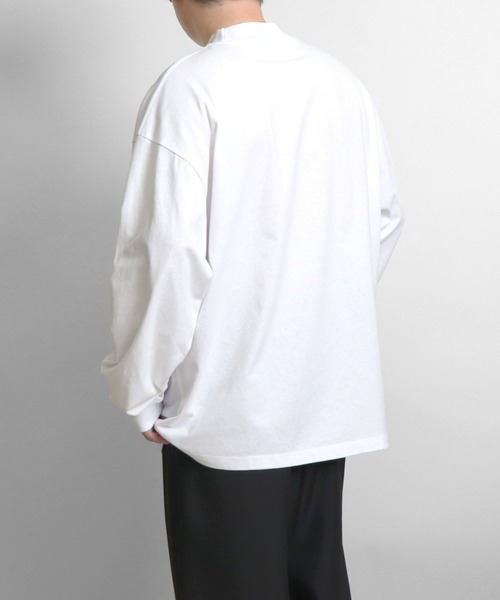 Confirm(コンファーム)の「ルーズシルエット モックネック ロンT【Confirm】(Tシャツ/カットソー・メンズ・ホワイト/チャコールグレー/ブラック・M/L)」の5枚目の写真
