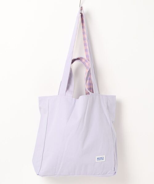 STYLEBLOCK（スタイルブロック）の「リバーシブルギンガムチェック2WAYショルダーバッグ（ショルダーバッグ・レディース・ライトブルー/スカイブルー/ピンク/グリーン/パープル系その他/パープル系その他2・FREE）」の19枚目の写真