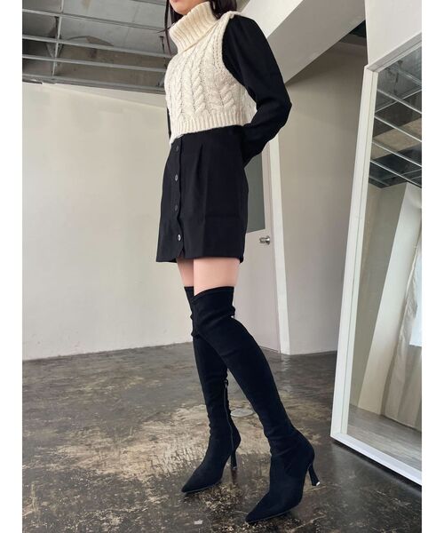 ゆりな EMODA ブーツ EMODA エモダ 厚底 ブーツ レディース 厚底ブーツ スウェードショート