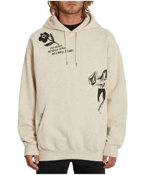 VOLCOM(ボルコム)の「【VOLCOM】FA BOB MOLLEMA PO(パーカー・メンズ・ホワイト系・LARGE/X-SMALL/X-LARGE/SMALL/MEDIUM)」の1枚目の写真
