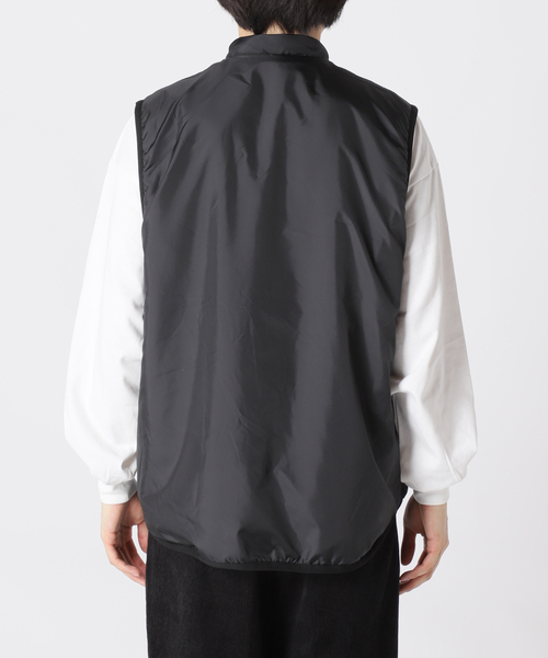 Snow Peak（スノーピーク）の「【SNOWPEAK×JS】別注 リサイクルボアフリース リバーシブルベスト/2WAY（ベスト・メンズ・ブラック/グリーン・SMALL/MEDIUM/LARGE）」の11枚目の写真