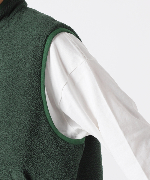 Snow Peak（スノーピーク）の「【SNOWPEAK×JS】別注 リサイクルボアフリース リバーシブルベスト/2WAY（ベスト・メンズ・ブラック/グリーン・SMALL/MEDIUM/LARGE）」の15枚目の写真