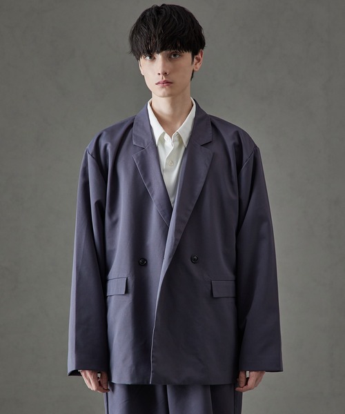 cussil（クシル）の「【cussil/クシル】ドレスツイル ワイドスリーブダブルテーラードジャケット（テーラードジャケット・メンズ・ブラック/チャコールグレー/オフホワイト・S/L/M）」の16枚目の写真