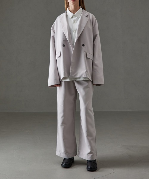 cussil（クシル）の「【cussil/クシル】ドレスツイル ワイドスリーブダブルテーラードジャケット（テーラードジャケット・メンズ・ブラック/チャコールグレー/オフホワイト・S/L/M）」の10枚目の写真