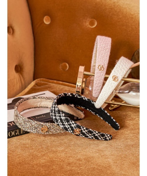 Dモチーフツイードカチューシャ（カチューシャ）｜Darich（ダーリッチ