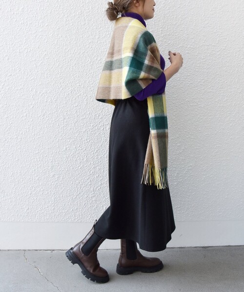 SHIPS any（シップス エニィ）の「SHIPS any: ジャージメルトン サーキュラー スカート2◇（スカート・レディース・ブラック/イエロー・ONE SIZE）」の18枚目の写真