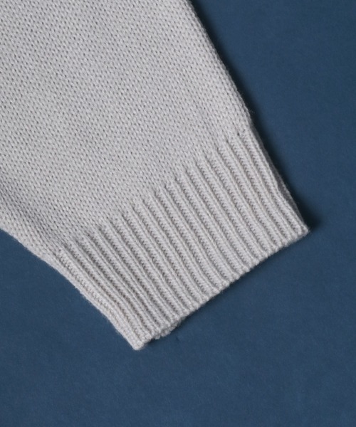 ANPAS（アンパス）の「Side Velt Wide Silhouette V-neck Knit Pullover/サイドベルト ワイドシルエット Vネック ニットプルオーバー セーター（ニット/セーター・メンズ・ブラック/オフホワイト/グリーン/グレイッシュブルー・M/L）」の13枚目の写真