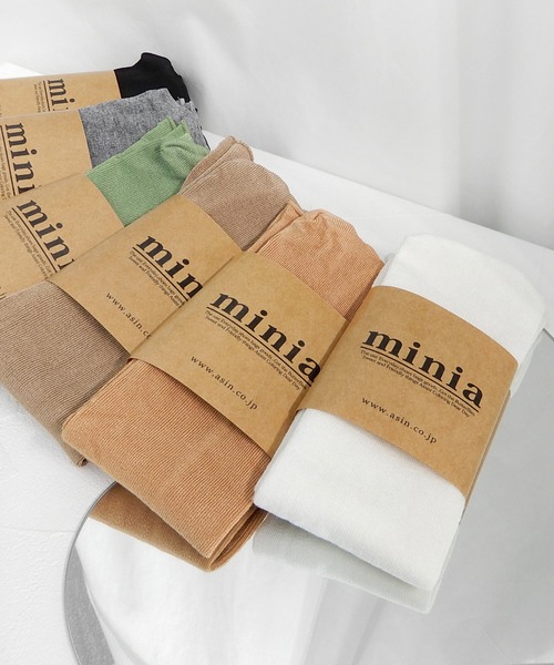 minia(ミニア)の「カラークルーソックス(ソックス/靴下・レディース・ブラック/グレー/ホワイト/コーラルピンク/ベージュ/ミント/ブルー/パープル/オレンジ/ライム・FREE)」の11枚目の写真