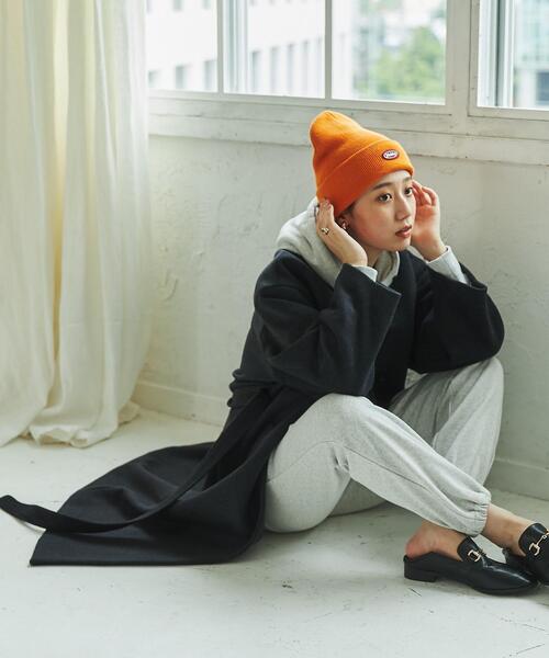 coen（コーエン）の「ウールブレンドノーカラーロングコート・ダークグレー（ノーカラーコート・レディース・ダークグレー・M/L）」の11枚目の写真