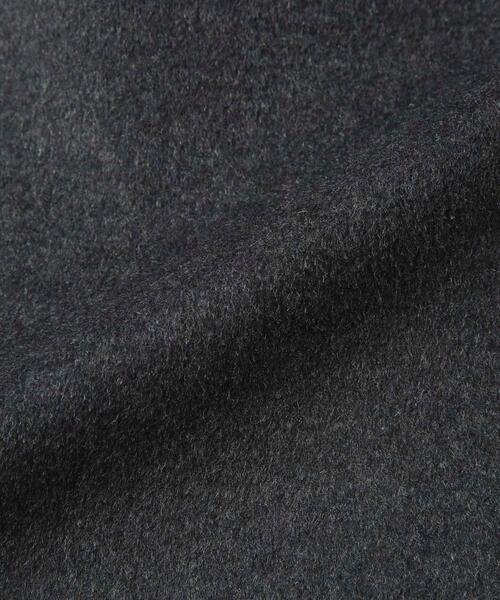 coen（コーエン）の「ウールブレンドノーカラーロングコート・ダークグレー（ノーカラーコート・レディース・ダークグレー・M/L）」の5枚目の写真