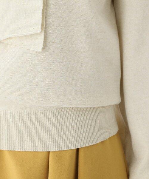 index（インデックス）の「◆ラメアソート ボウタイニット（ニット/セーター・レディース・ライトブルー/ブラック/ホワイト系8/グレー系4/マスタード/ピンク・36/38/40/42）」の9枚目の写真