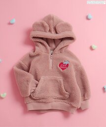apres les cours | WEB限定 ケアベア ボア刺繍ハーフジップパーカー(パーカー)