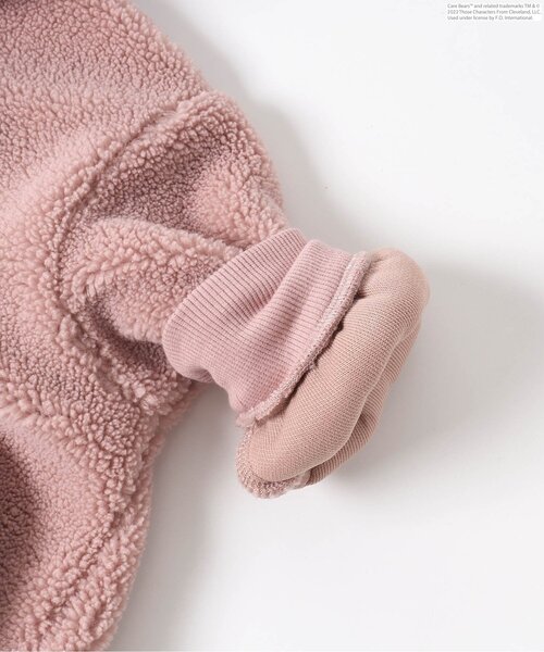 apres les cours（アプレレクール）の「WEB限定 ケアベア ボア刺繍ハーフジップパーカー（パーカー・キッズ・ピンク/アイボリー・130/110/90/100/80/120）」の12枚目の写真