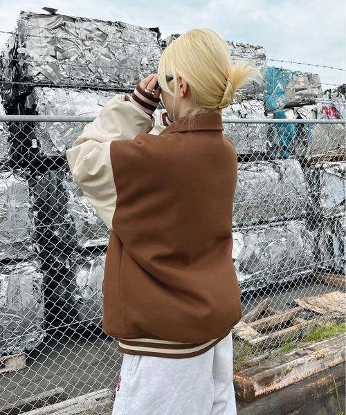 sedacle(セダクル)の「サガラワッペン付きスタジャン(スタジャン・メンズ・ブラック/ブルー/ブラウン・MEDIUM/LARGE)」の20枚目の写真