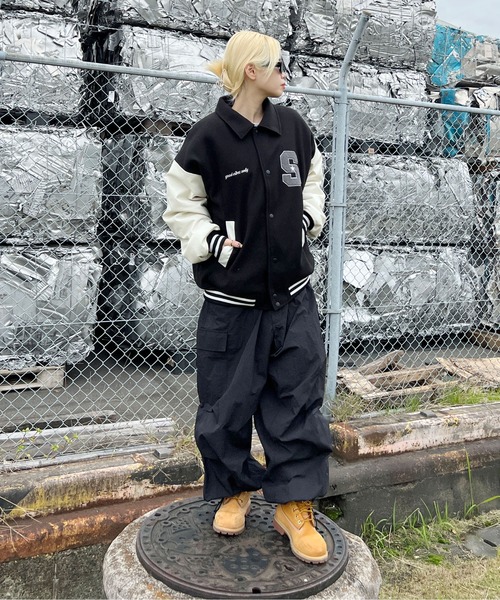 sedacle(セダクル)の「サガラワッペン付きスタジャン(スタジャン・メンズ・ブラック/ブルー/ブラウン・MEDIUM/LARGE)」の16枚目の写真