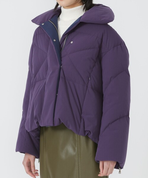 LOVELESS（ラブレス）の「ショートダウン（ダウンジャケット/コート・レディース・ホワイト系その他/ブラック/パープル系その他4・36/34）」の5枚目の写真