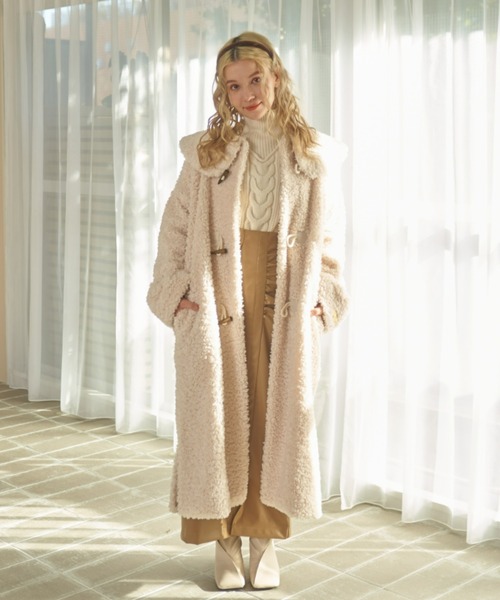 pomiii（ポミー）の「ペプラムレザースカート（スカート・レディース・アイボリー/ベージュ・MEDIUM/LARGE）」の17枚目の写真