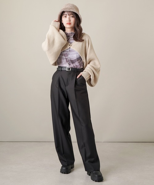SPINNS(スピンズ)の「アンゴラバケットハット(ハット・レディース・ベージュ/ホワイト/ブラック・ONESIZE)」の20枚目の写真
