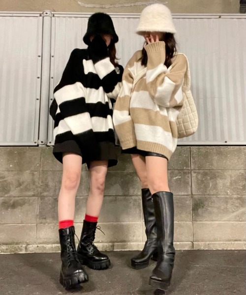 SPINNS(スピンズ)の「アンゴラバケットハット(ハット・レディース・ベージュ/ホワイト/ブラック・ONESIZE)」の14枚目の写真