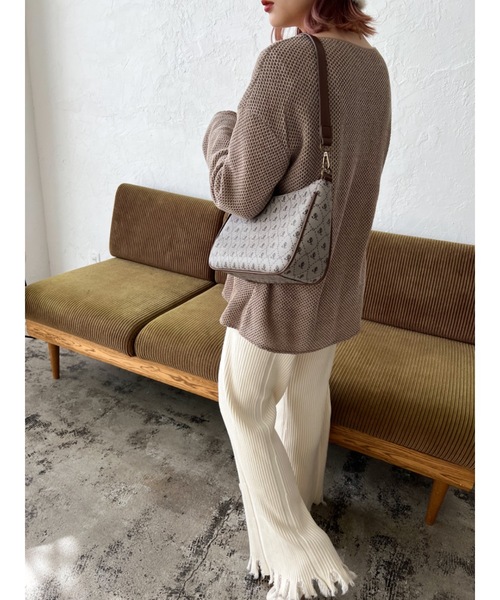 JUMELLE(ジュメロ)の「ダメージニットパンツ(その他パンツ・レディース・ブラウン/ベージュ・FREE)」の8枚目の写真