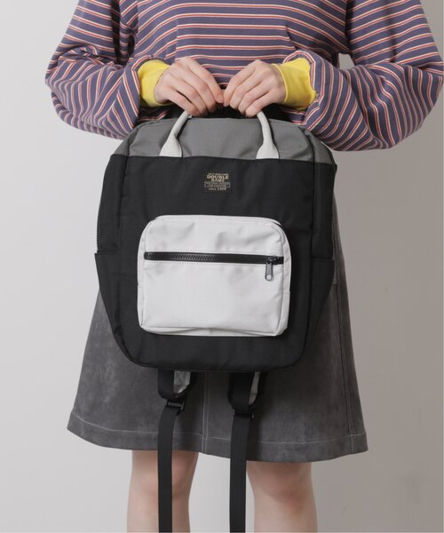 DOUBLE NAME（ダブルネーム）の「配色スクエアリュック（バックパック/リュック・レディース・ブラック/グリーン・FREE）」の8枚目の写真